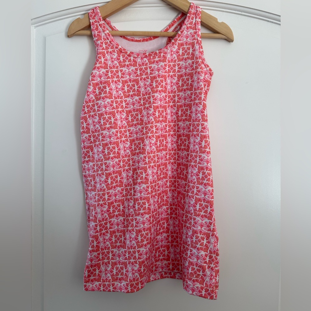 Vineyard Vines Coral Printed Sleeveless Shift Dress for Toddler Girls Size 3T